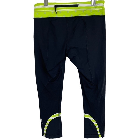 Lululemon Run Inspire Seawheeze Crop Size 6 Limited Edition Reflective Tights - Picture 2 of 5